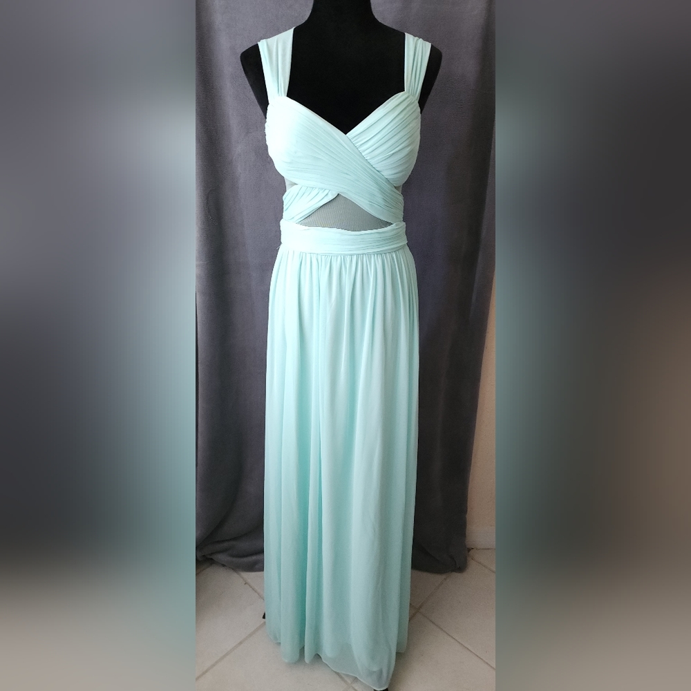 Seafoam Cut-out Dress